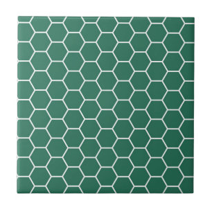 Carreau En Céramique Motif géométrique d'hexagone de nid d'abeilles d