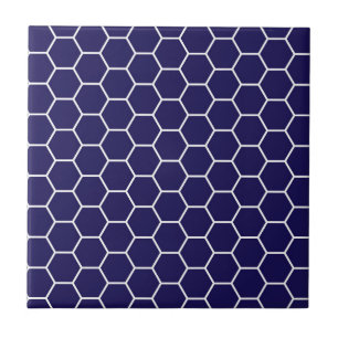 Carreau En Céramique Motif géométrique d'hexagone de nid d'abeilles d
