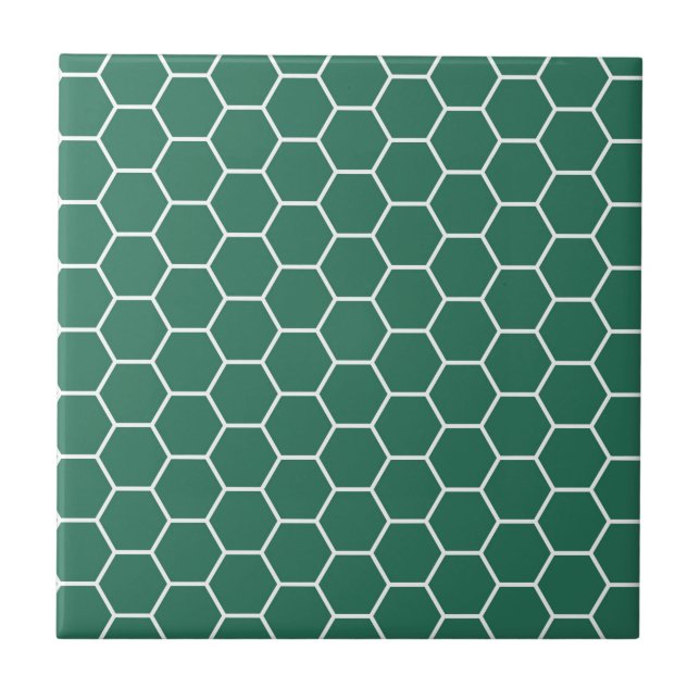 Carreau En Céramique Motif géométrique d'hexagone de nid d'abeilles de (Devant)