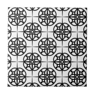 Carreau En Céramique Motif géométrique Vibe rétro classique