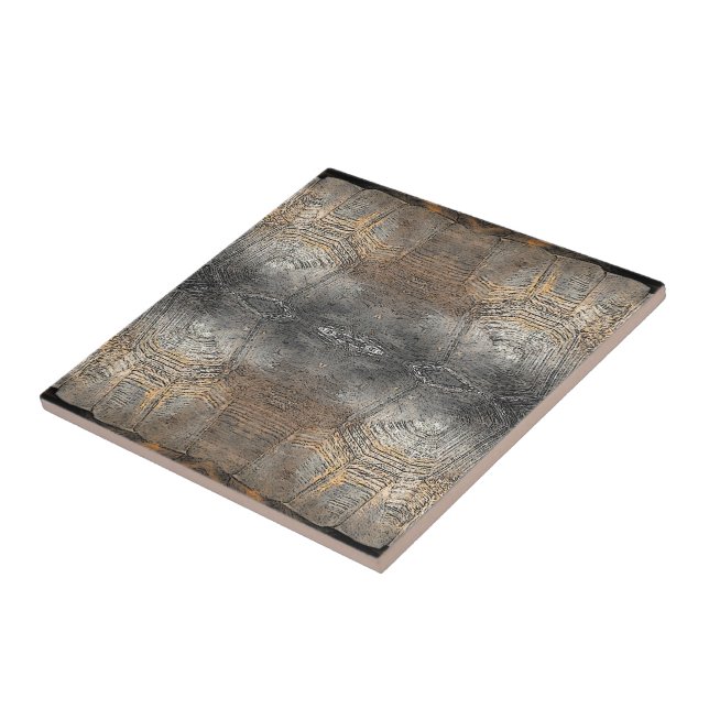 Carreau En Céramique Motif Gopher Tortoise Shell (Côté)