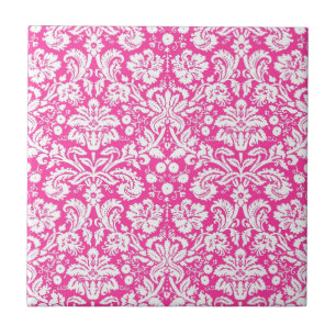 Carreau En Céramique Motif humide rose chaud