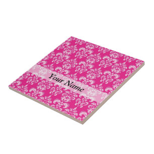 Carreau En Céramique Motif humide rose chaud