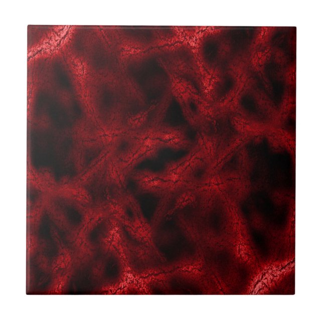 Carreau En Céramique Motif imaginaire rouge (Devant)