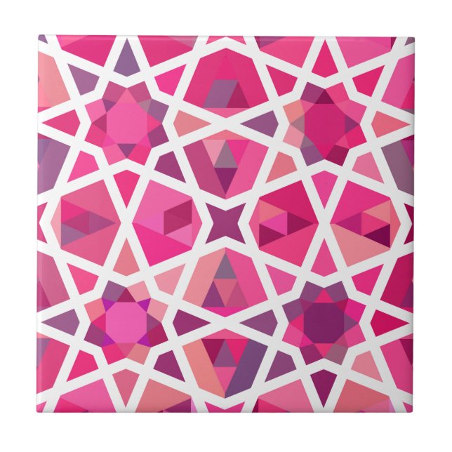 Carreau En Céramique Motif islamique contemporain (Devant)