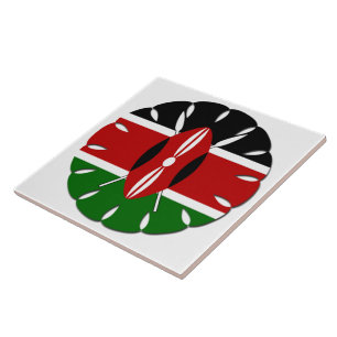 Carreau En Céramique Motif kenyan rond : un symbole national