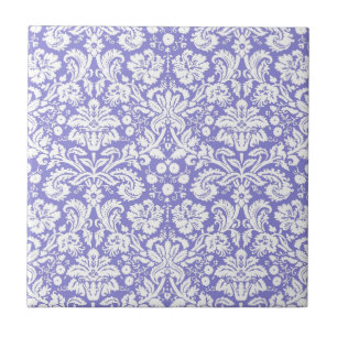 Carreau En Céramique Motif Lilac pourpre damassé