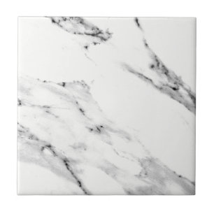 Carreau En Céramique Motif moderne en marbre blanc gris noir
