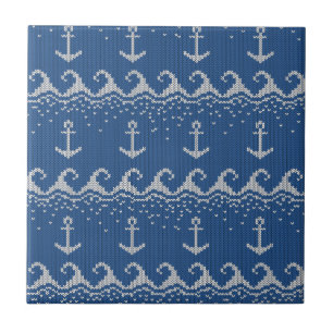 Carreau En Céramique Motif nautique de Knit