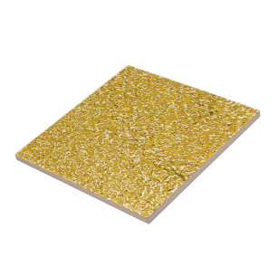 Carreau En Céramique Motif PURE GOLD Splatter + votre texte / photo