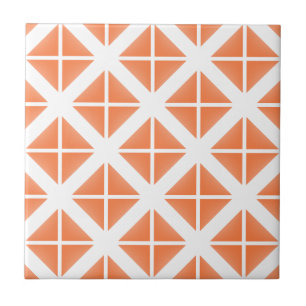 Carreau En Céramique Motif triangle Orange tendance
