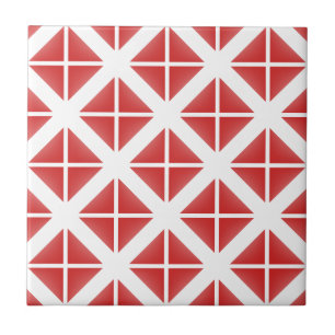 Carreau En Céramique Motif triangle rouge tendance