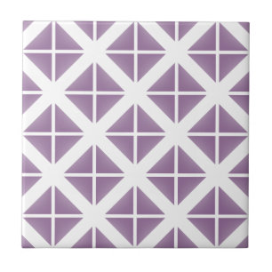 Carreau En Céramique Motif triangle tendance violet