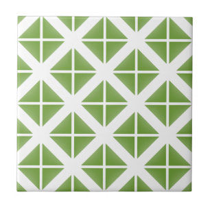 Carreau En Céramique Motif triangle vert tendance