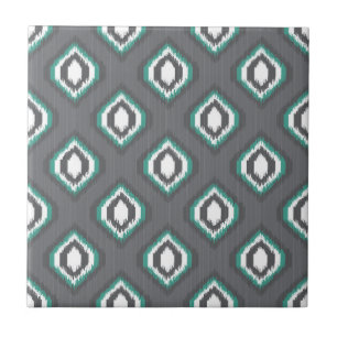 Carreau En Céramique Motif tribal de rétro ikat géométrique
