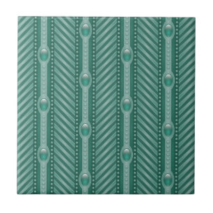 Carreau En Céramique Motif turquoise ornemental
