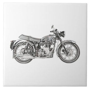 Carreau En Céramique Moto 1952 de venin de Velocette