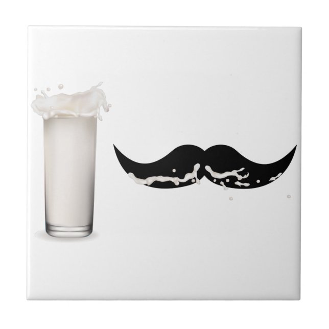 Carreau En Céramique Moustache de lait (Devant)