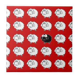 Carreau En Céramique Moutons noirs