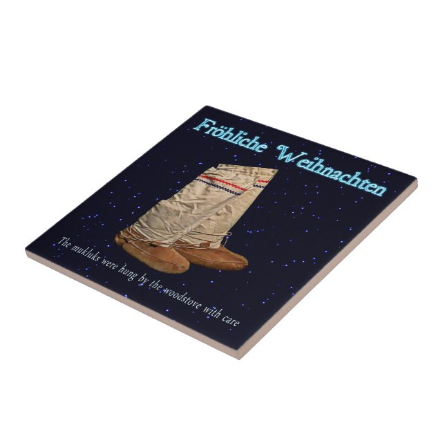 Carreau En Céramique Mukluks de Noël (Côté)