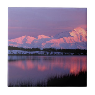 Carreau En Céramique NA, États-Unis, Alaska, Denali NP, Mt McKinley