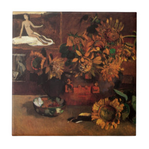 Carreau En Céramique Nature morte à l'Espérance de Paul Gauguin