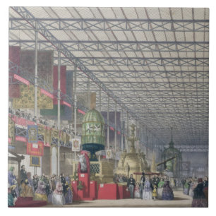 Carreau En Céramique Nave britannique de la grande exposition, 1851 (Co