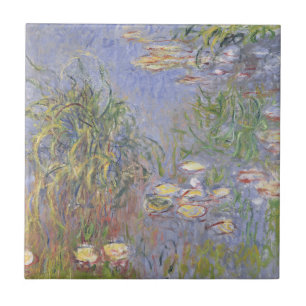 Carreau En Céramique Nénuphars de Claude Monet  , groupe d'herbe