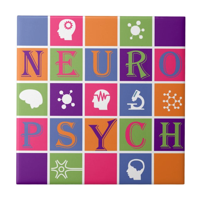 Carreau En Céramique Neuropsychologie - cadeaux pour des (Devant)