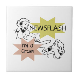 Carreau En Céramique Newsflash Je suis un cadeau Gram
