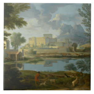 Carreau En Céramique Nicolas Poussin - Paysage au calme