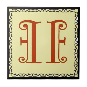 Carreau En Céramique No. 11 Numéro de maison Rouge Fancy