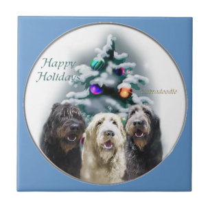 Carreau En Céramique Noël de Labradoodle