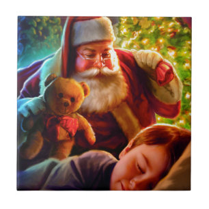 Carreau En Céramique Noël de Père Noël