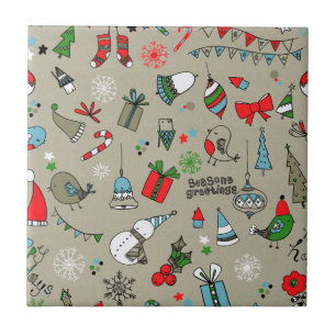 Carreau En Céramique Noël Noël Noël motif
