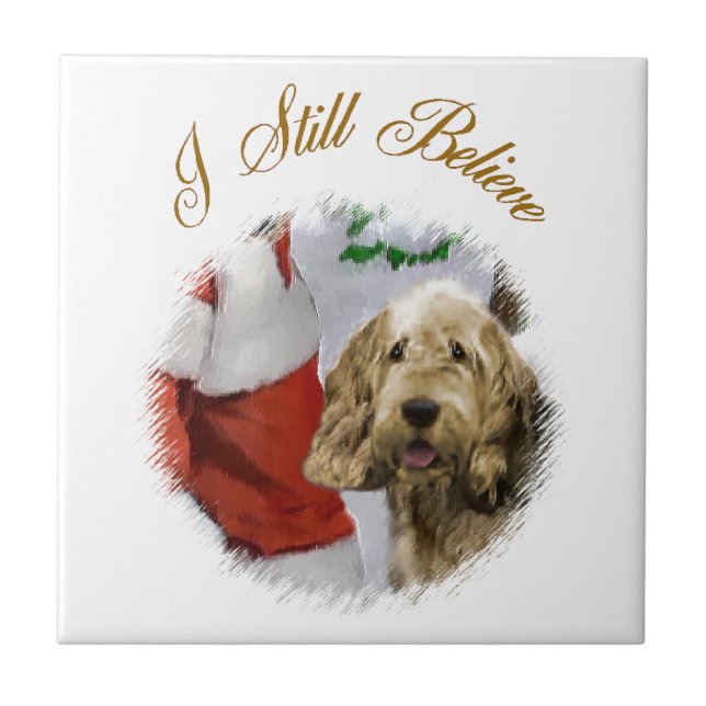 Carreau En Céramique Noël Otterhound (Devant)