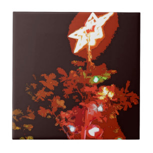 Carreau En Céramique Noël peint