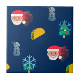 Carreau En Céramique noël taco emoji