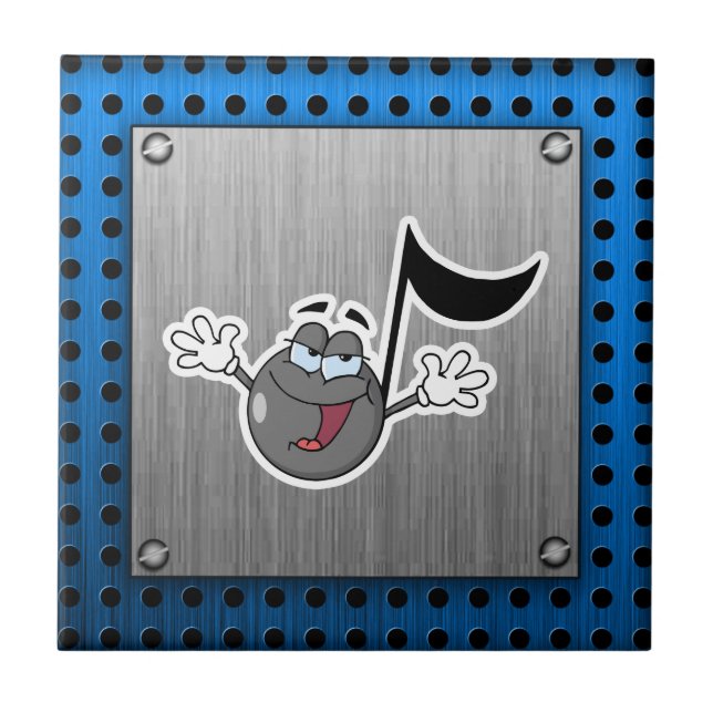 Carreau En Céramique Note de musique de bande dessinée (Devant)