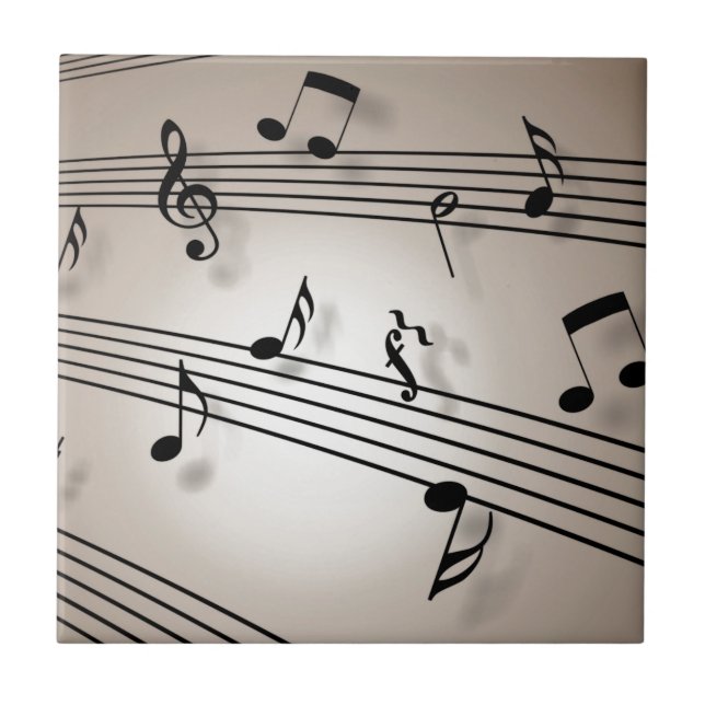 Carreau En Céramique Notes musicales - Partition (Devant)