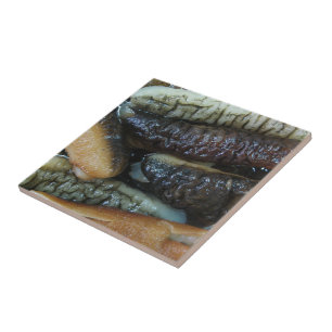 Carreau En Céramique Nourriture du marché de Yaowarat de concombre de
