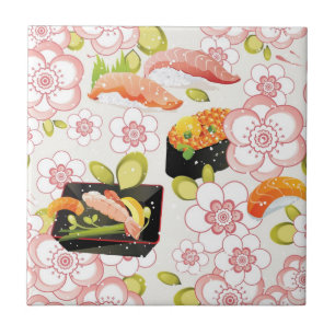 Carreau En Céramique Nourriture japonaise : Sushi Motif 2