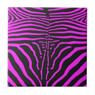 Carreau En Céramique Nouveau rose noir Zèbre Accessoires d'impression -