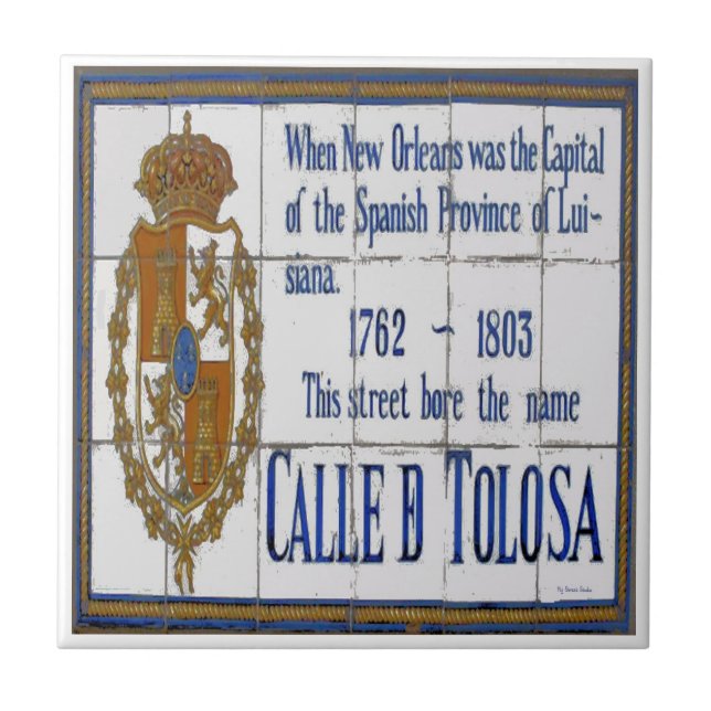Carreau En Céramique Nouvelle-Orléans Toulouse St Tile Mural (Devant)