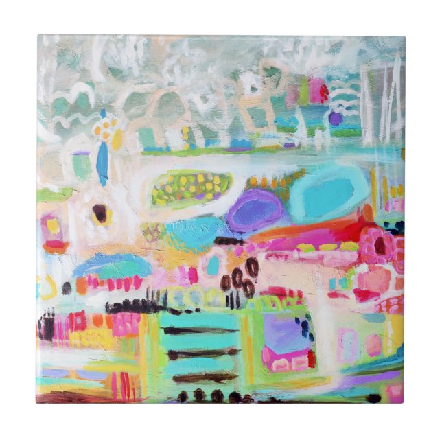 Carreau En Céramique Nuages Abstraits (Devant)