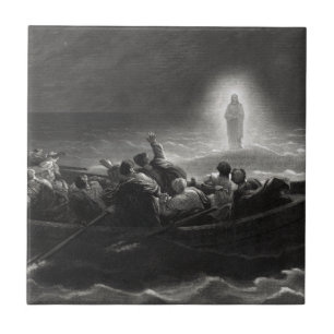 Carreau En Céramique "Nuit sur la mer de Galilée"