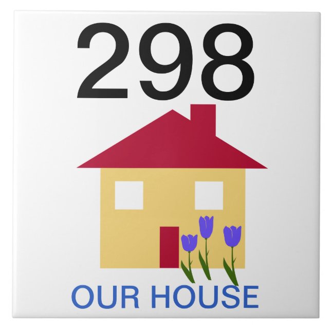 Carreau En Céramique numéro de maison (Devant)