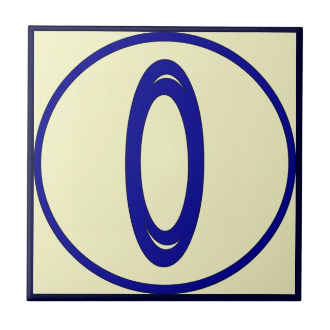 Carreau En Céramique Numéro de maison de style français 0 (Devant)