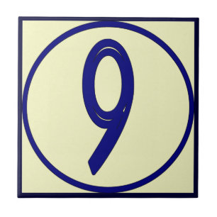 Carreau En Céramique Numéro français, onglet 6 ou 9