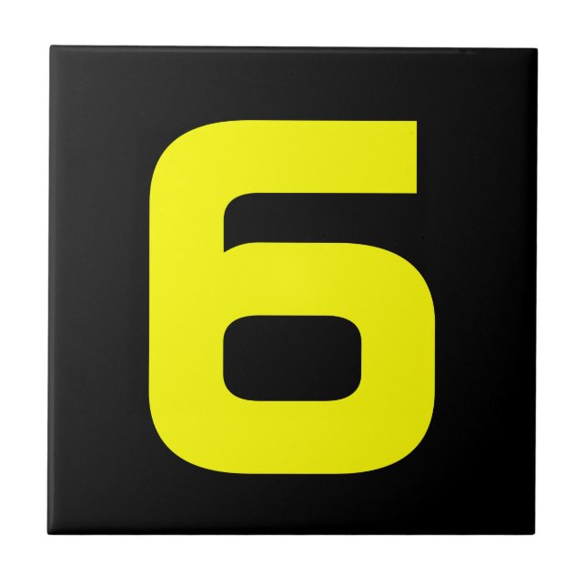 Carreau En Céramique Numéros de maison funky (Devant)